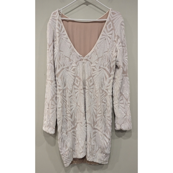 Dress The Population Lola Art Deco Sequin Dress Size XXL - Picture 3 of 11